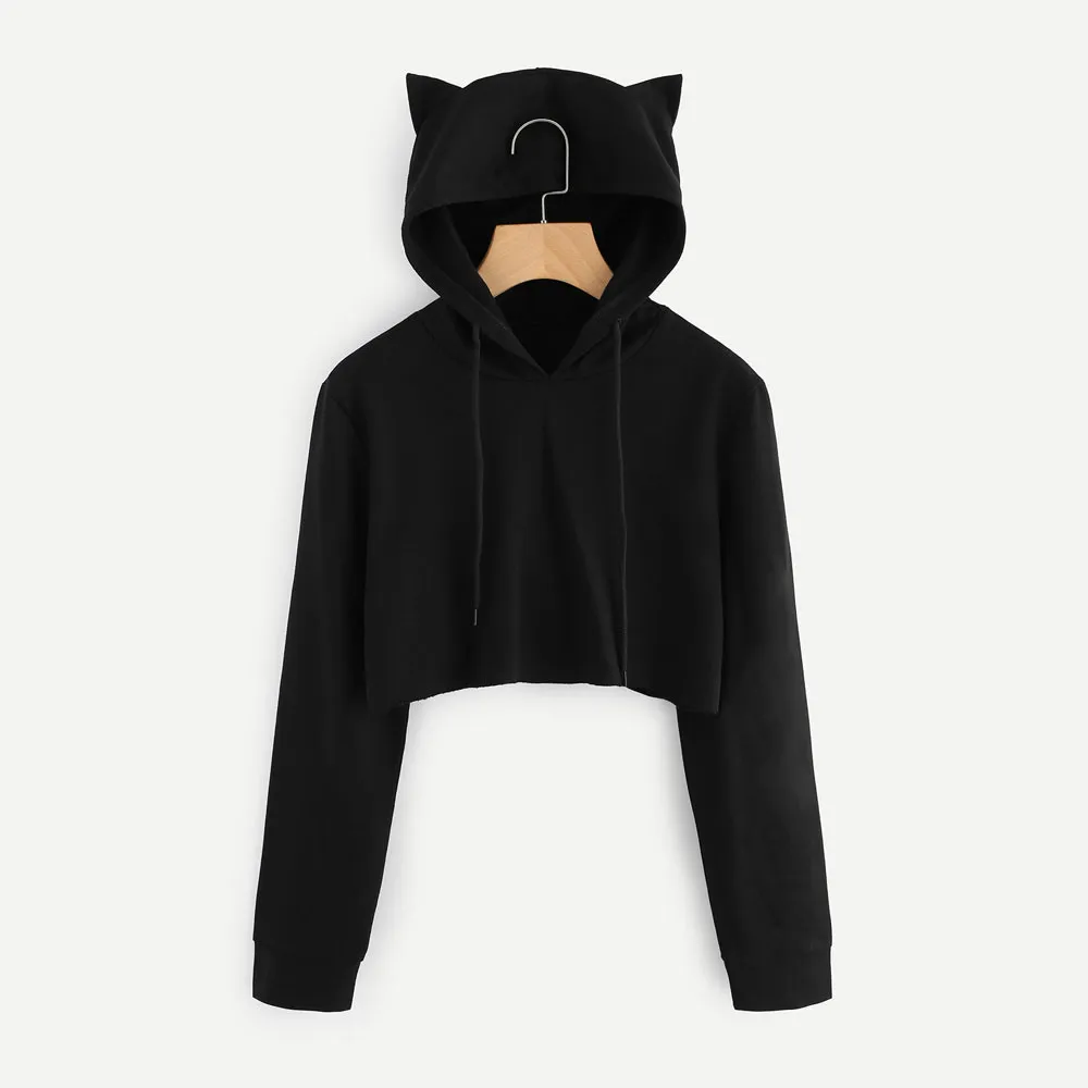 Cat ear sweatshirt on sale