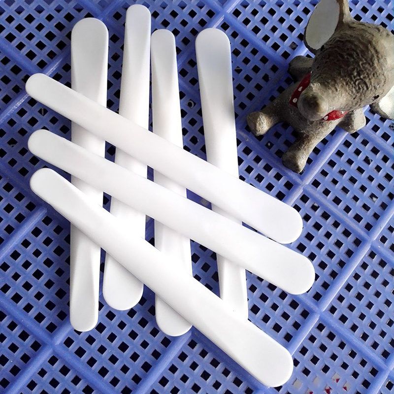 Mini Cosmetic Spatula Scoop Máscara Desechable Negro Blanco Cuchara De