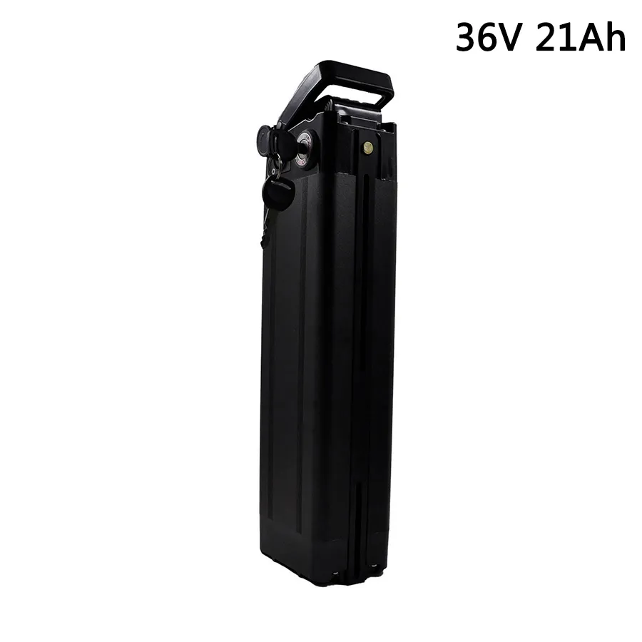 36V Electric Bicycle Lithium Battery 21Ah 250W 500W 850W Silver Fish Battery 36v +2A Charger eBike Battery 36v Free Shipping