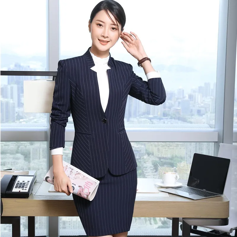 Professional Womens Work Wear Set Formal Uniform Designs, Tops And Business  Skirt, Perfect For Fall And Winter From Peay, $67.2