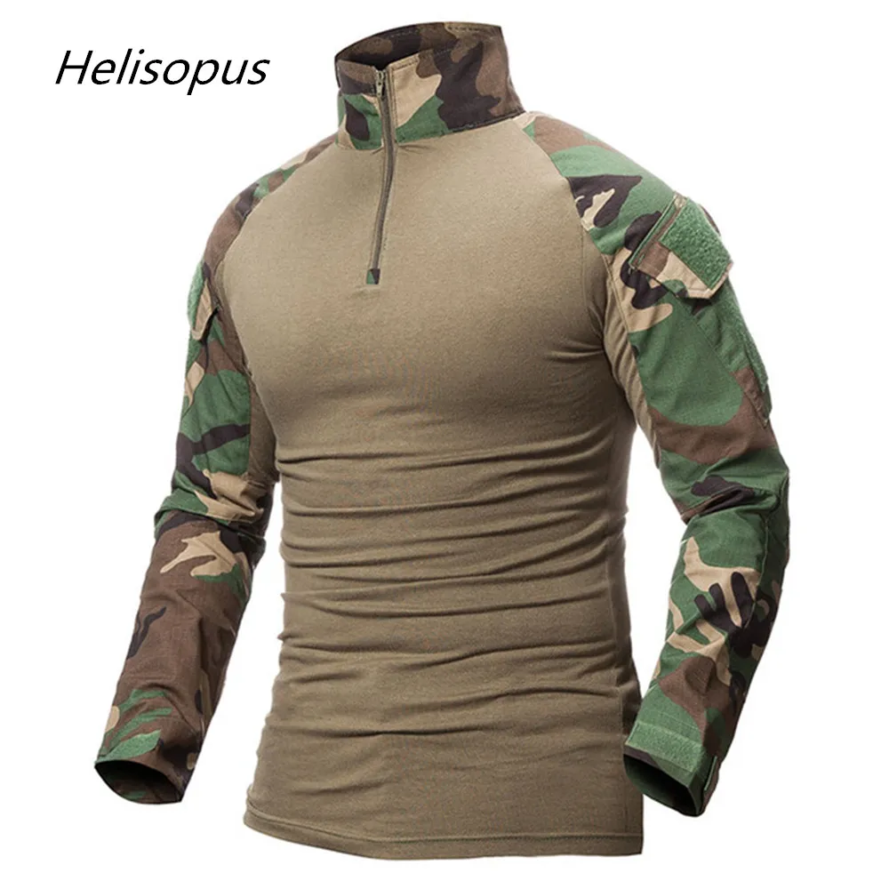 Helisopus, Camiseta Militar Con Estampado De Camuflaje Para Hombre, Camiseta  Táctica De Combate Para Hombre, Camisetas De Manga Larga De Camuflaje De  29,88 €