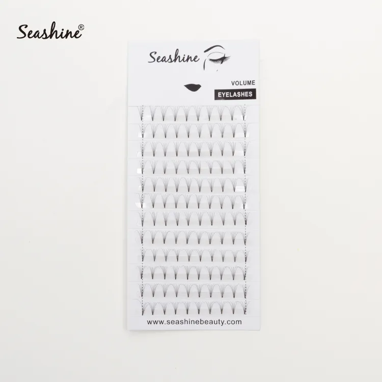 Seashine 5D Short Stem Eyelashes Mink Lashes 0.07 0.10 Eyelashes Extensiones Private Label Individual Eye Lashes Premade Fan Korean Lashes