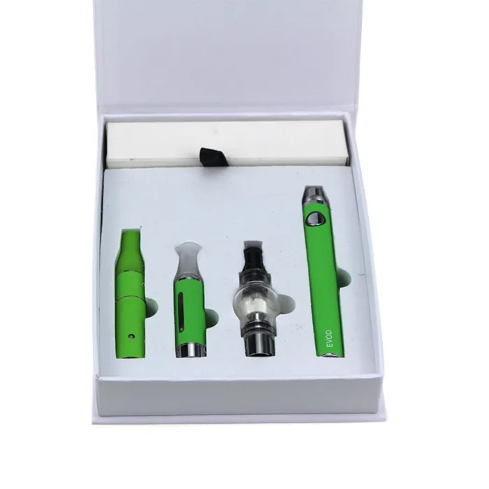 Magic 3 in 1 Dry Herb Vaporizer Pen Kit Wax Elektronische Sigaretten met Atomizer MT3 Glas Atomizer Evod Batterij