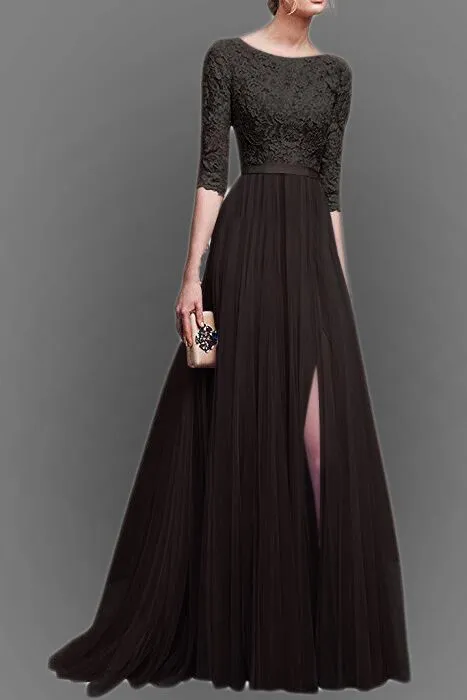 Long, elegant PUNK RAVE Gothic velvet dress | BOUDOIR NOIR