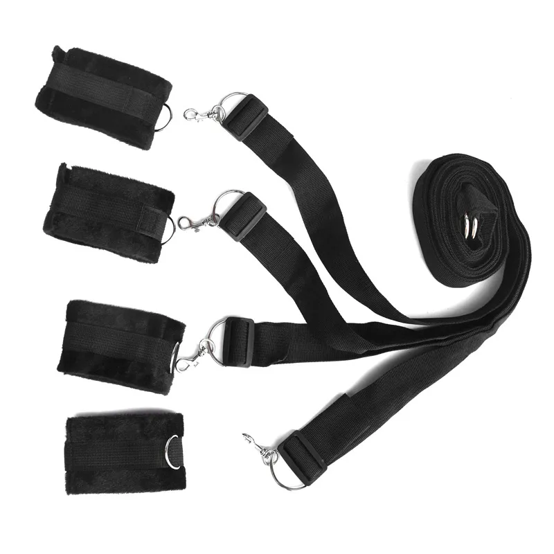 Restraint System Bondage Leg cuffs BDSM Slave Femdom Wrist Ankle Restraint Belt Adult Sex Toys