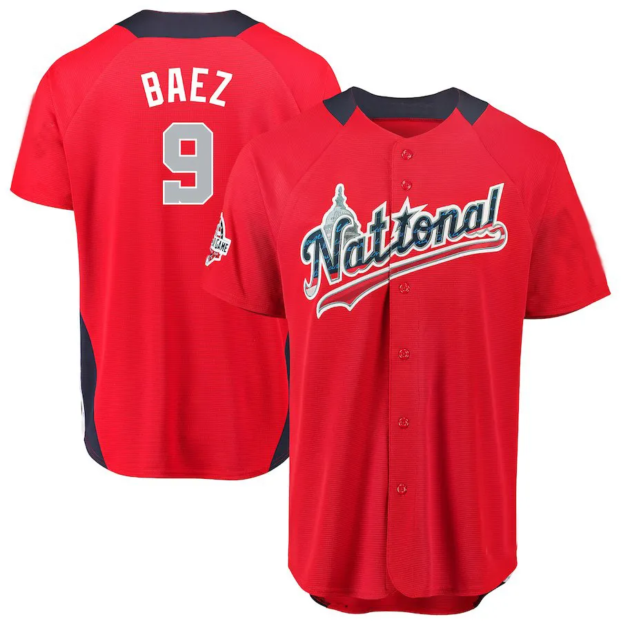 All Star Jersey Official MLB Nation League Baseball Jersey Baez Harper Scherzer Arenado Blackmon Posey Albies Freeman Goldschmidt Kemp From Felixtrade 23.53 DHgate.Com