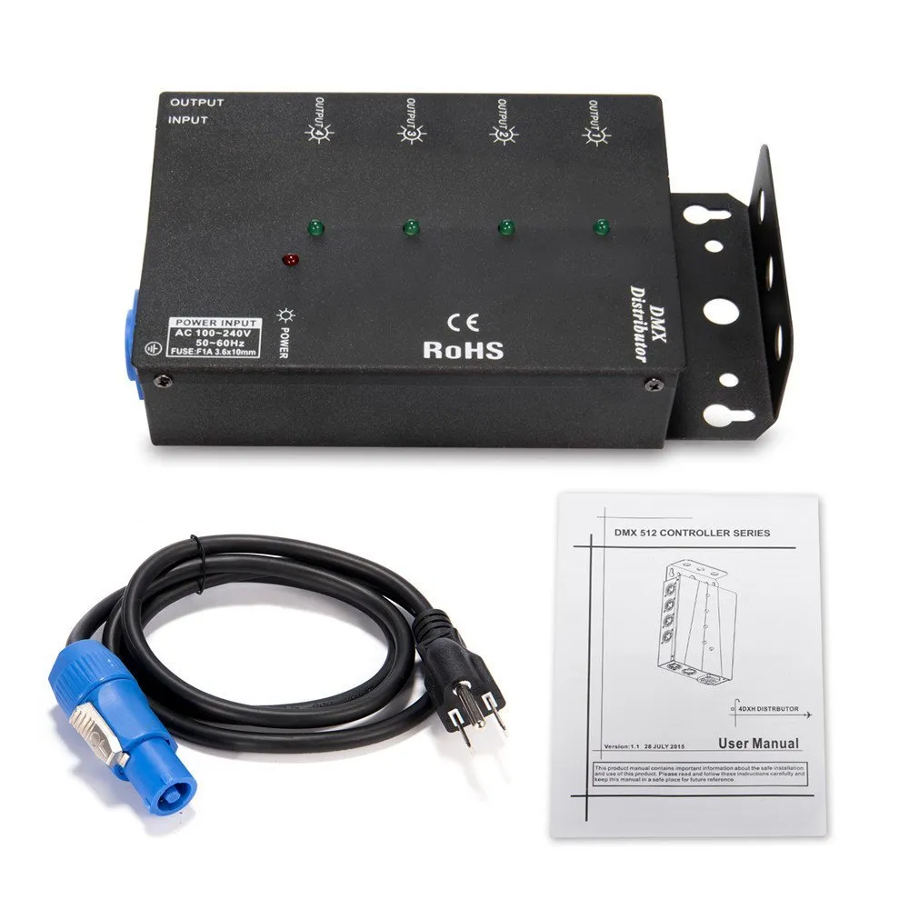8-Channel DMX Splitter Wireless DMX512 Signal Splitter for Stage Light  Control