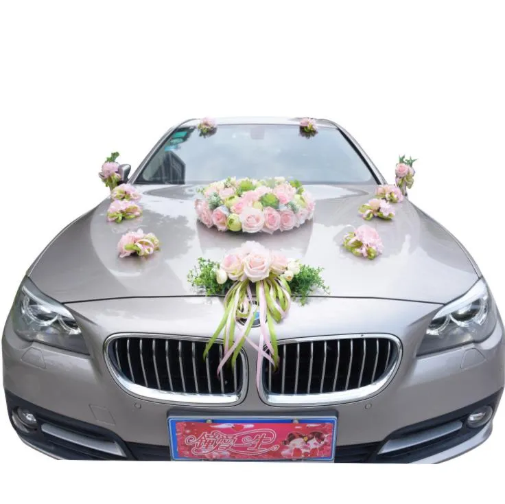 Wholesale Front Flower Car Decoration Set For Weddings Float Front