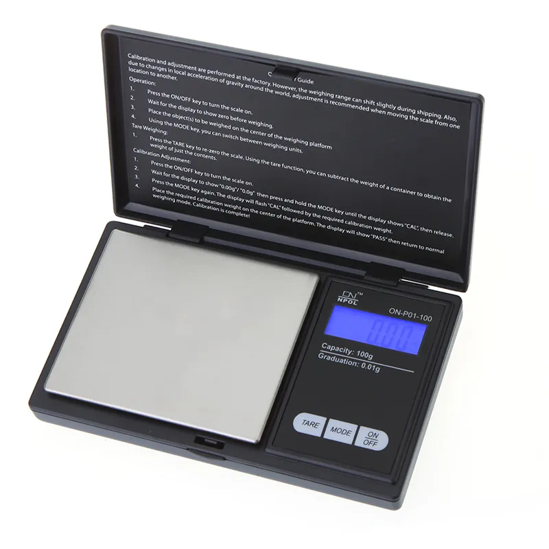 Freeshipping 100g Mini bilancia digitale portatile Bilancia 0.01g bilancia digitale scala di precisione salario elettronico