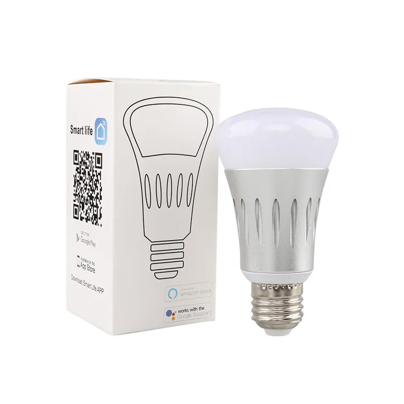 New E27 7W WiFi LED Light Bulb Dimmer Smart illumination Color Changing Dimmable Wifi Remote Control Light Bulb Works With Alexa7061203