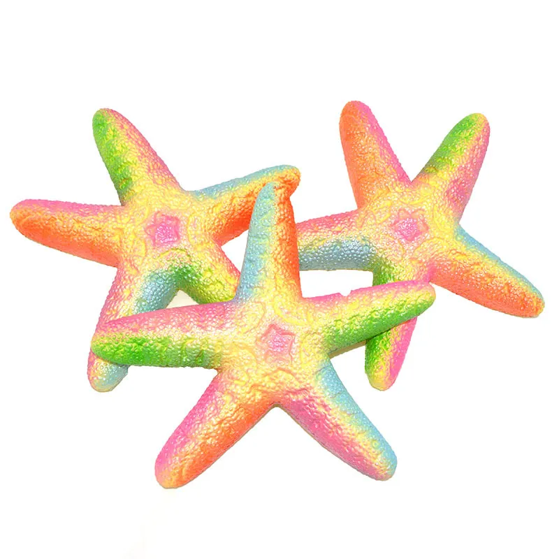 Cute Squishy Starfish Sea Star Slow Rising Jumbo 18CM Cinghie per telefono Crema Profumata Torta Pane Kid Toy Gift Doll