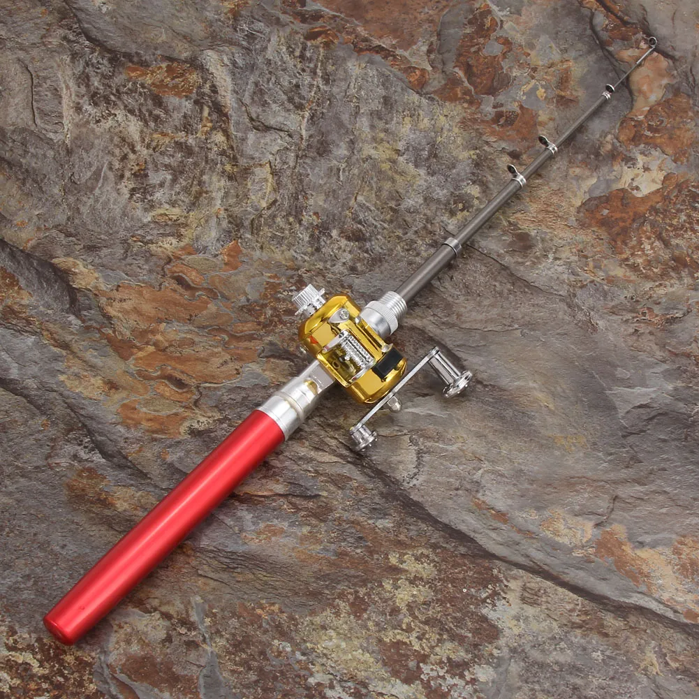 Lightweight Telescopic Mini Fishing Rod With Reel Aluminum Alloy Mini  Pocket Fish Pole Combos From Mix21kg, $5.68