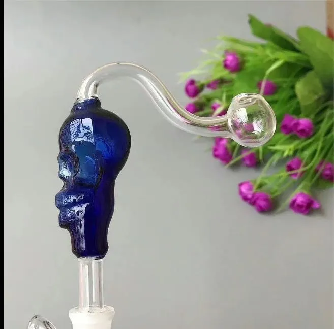 New Color glass pot skull bone Wholesale bongs Oil Burner Glass Pipes Water Pipes Glass Pipe Oil Rigs Smoking