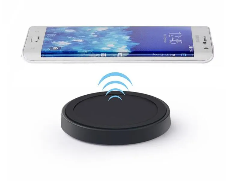 100% Good Quality Q5 Qi Wireless Charger with USB Port & USB Cable +Wireless receiver with retail package For smart phone Mix Color