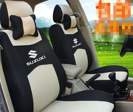 Housses de siège individuelles Housse de siège de voiture en peau de vache,  Compatible avec Suzuki Swift Grand Vitara Jimny Kizashi Sx4 IGNIS s-cross  Alto Alivio, housse d'accessoires automobiles Acce : 