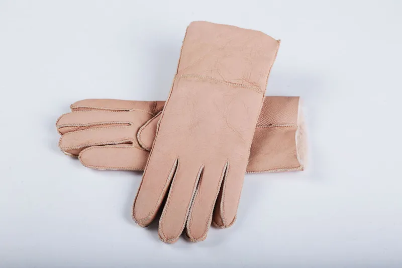 Ücretsiz Kargo - Klasik kalite parlak deri bayan deri eldiven kadın yün eldiven% 100 kalite garantisi