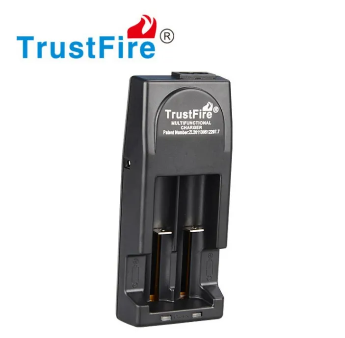 Originale Trustfire TR001 2-Slot Caricabatteria Al Litio 14500 16340 18500 18650 60 pz/lotto