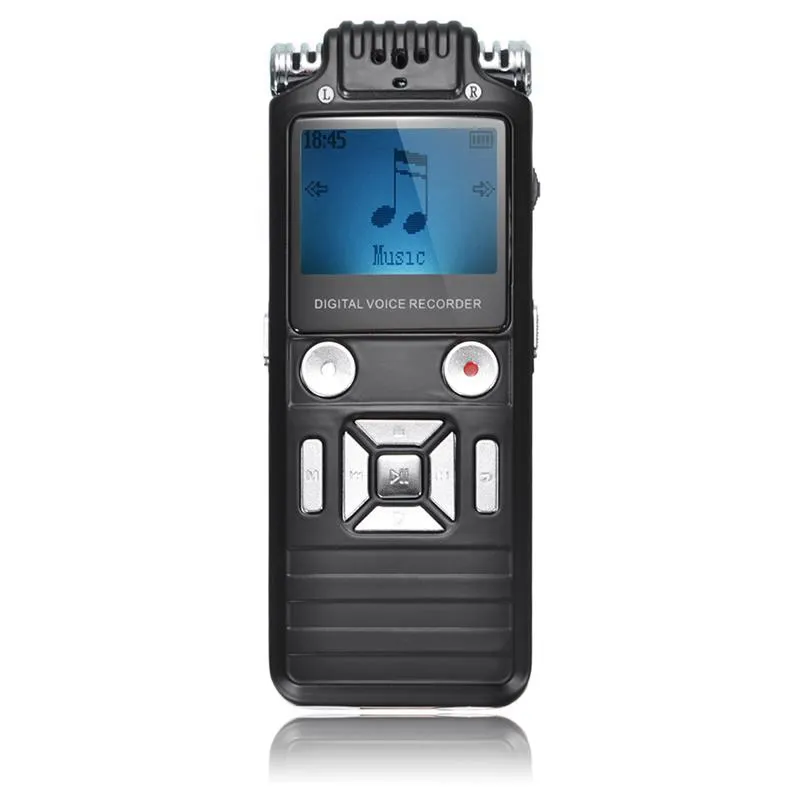 Mini LCD Display digital voice recorder 8GB HD Remote 3.8ft Noise Reduction digital voice recorder with MP3 Player