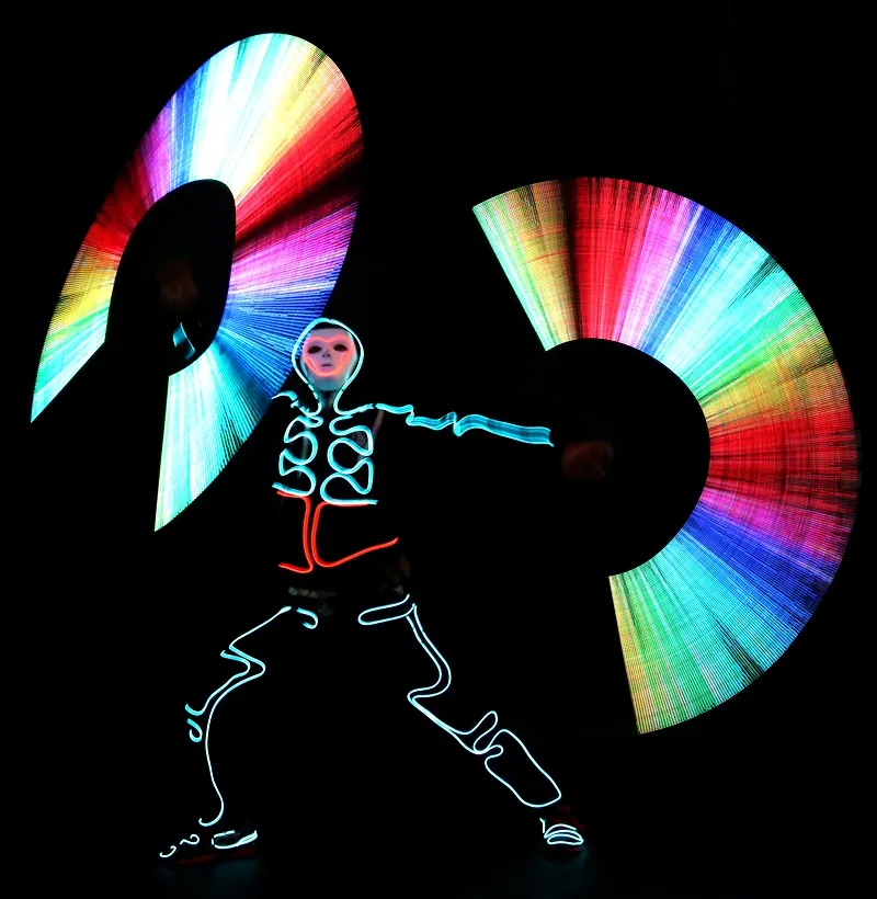 POI80H Balo Salonu Dans LED Işık Çubukları 2 80 Piksel POI DIY Programlanabilir Poi 47cm Görüntü Boyutu 80 240 DJ Stage Kostümler Bar Perf260j