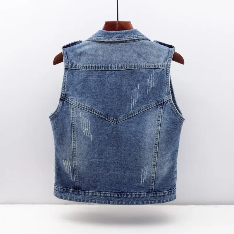 Gilet jeans deals corto donna