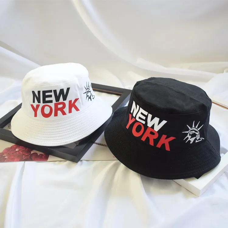 New York Staty of Liberty Bucket Hat Cap Bob Cap tryckt utomhusresor Men039S Panama Caps Beach Fisherman Boonie Hat2258733