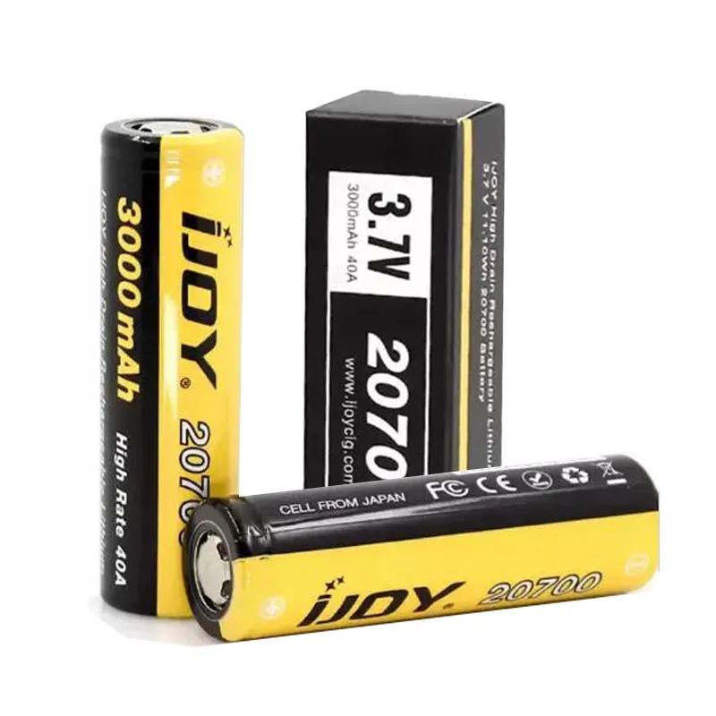 100% autentico IJOY 20700 Batteria 3000MAH 40A Scaricatore Batteria ricaricabile al litio PK VTC4 VTC5 25R HE4 30Q Batteria