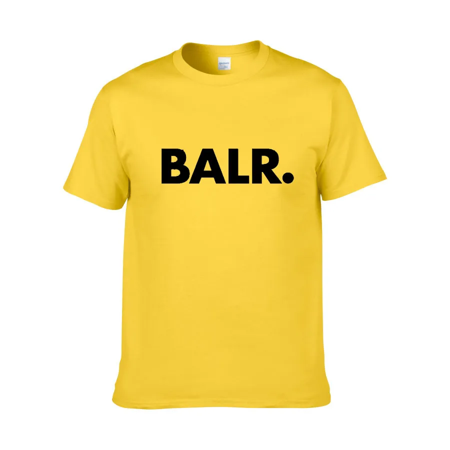 2018 yeni yaz marka BALR giyim O-boyun gençlik erkek T-shirt baskı Hip Hop t-shirt % 100% pamuk moda erkek T-Shirt