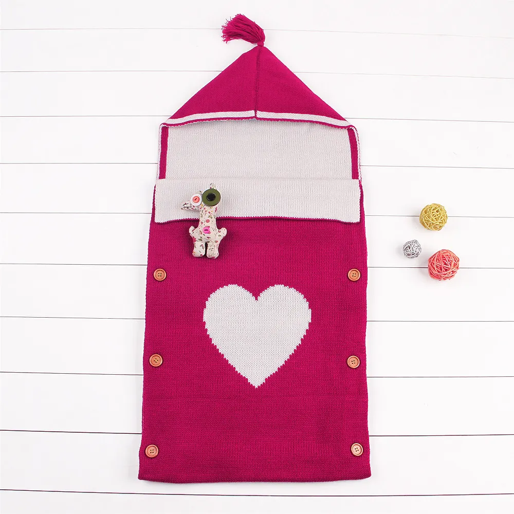 INS Spring New Baby Wrapped Sleeping Bag Childrens Wild Hooded Sleeping