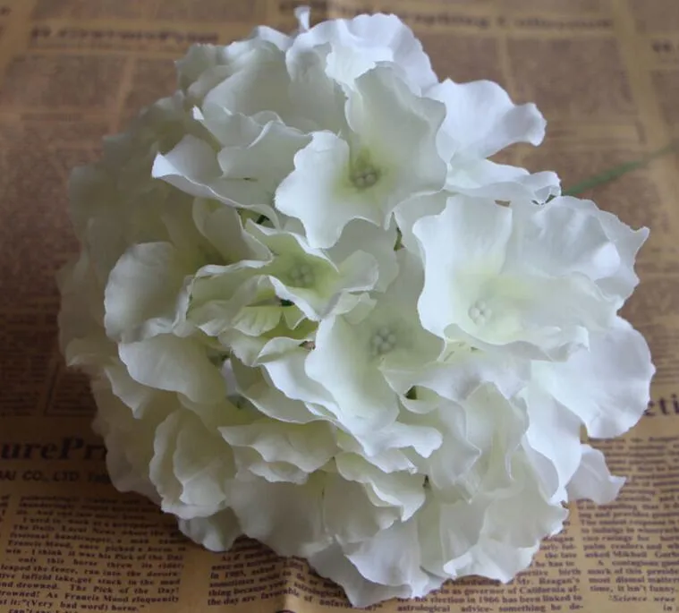 Décoratif Artificielle Soie Hortensia Têtes Simulation DIY Tête De Fleur Fleur De Soie Pour Le Mariage Décoration De La Maison Fleur GA52