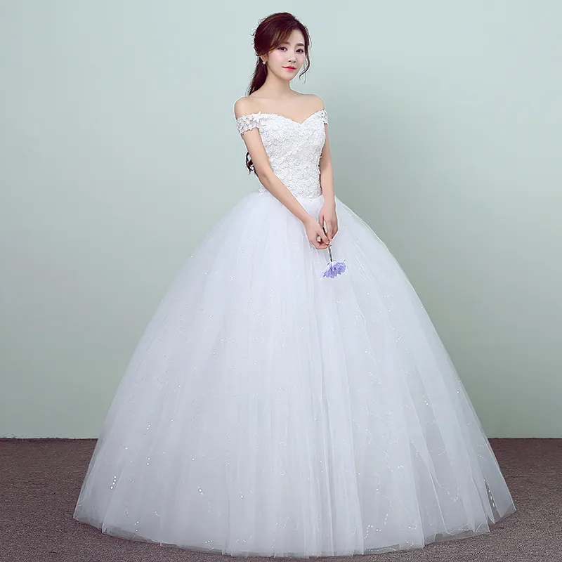 2017 New Arrival Custom Boat Neck Lace Princess Cold Shoulder Wedding Dress - Fashionable and Bridal Gown from China (Vestidos de Novia)