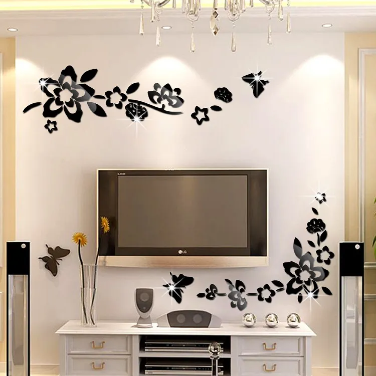 Adesivi Murali A Specchio A Farfalla - 19 Pezzi Con Raschietto, Argento, Per Decorazione Parete - Foto 12