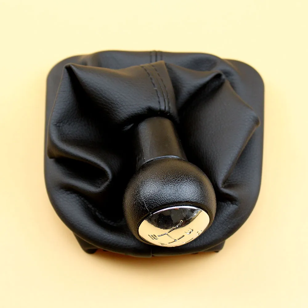 Een Set Handleiding Gear Ball Head Assembly Shift Knop met stofdichte omslag geschikt voor PEUGEOT 307