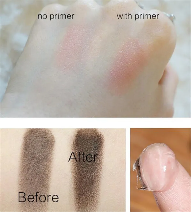 Pudaier transparante oogschaduw primer make-upbasis voor oog make-up primer gel helderdere waterdichte oogschaduw foundation anti rimpel basis