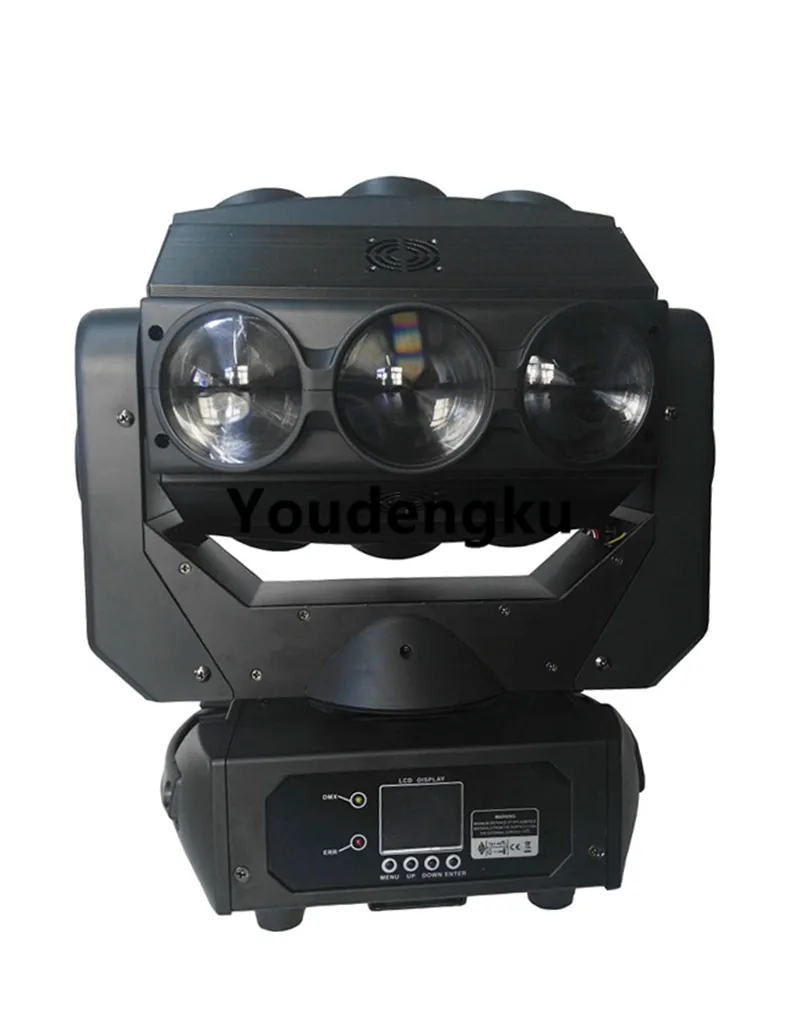 8 stks/partij 360 graden rotatie licht 9x10 w led beam bewegend hoofd licht rgbw 4 in 1 DJ led bewegend hoofd spider beam licht