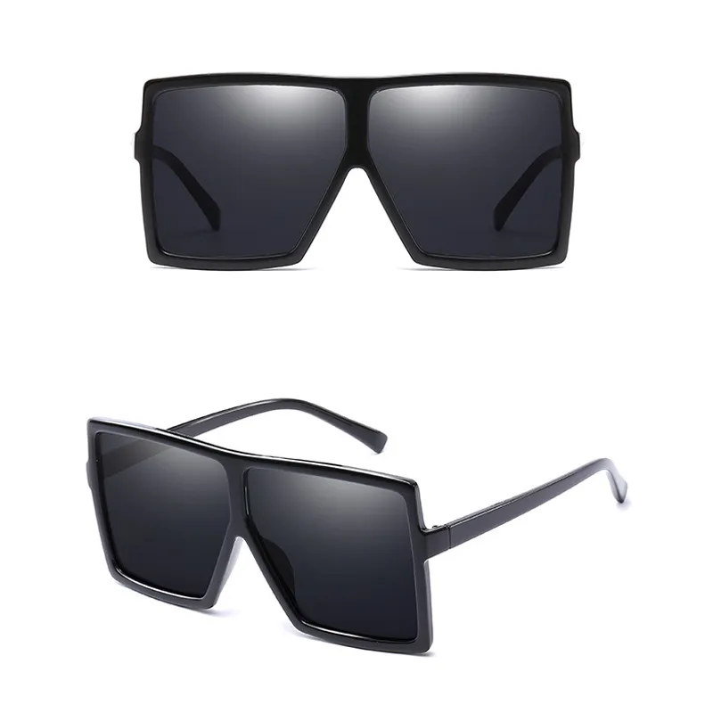 New Square Oversized Sunglasses for Women Fashion Sun Glasses Lady Brand Designer Vintage Shades Gafas Oculos de sol UV400