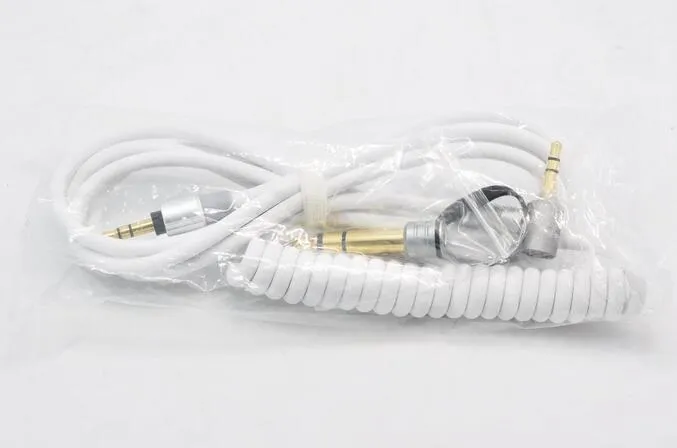 100% Genuine 3.5mm & 6.5mm Replacement Audio Cable Headphone Cord for M B Pro in Bulk Package