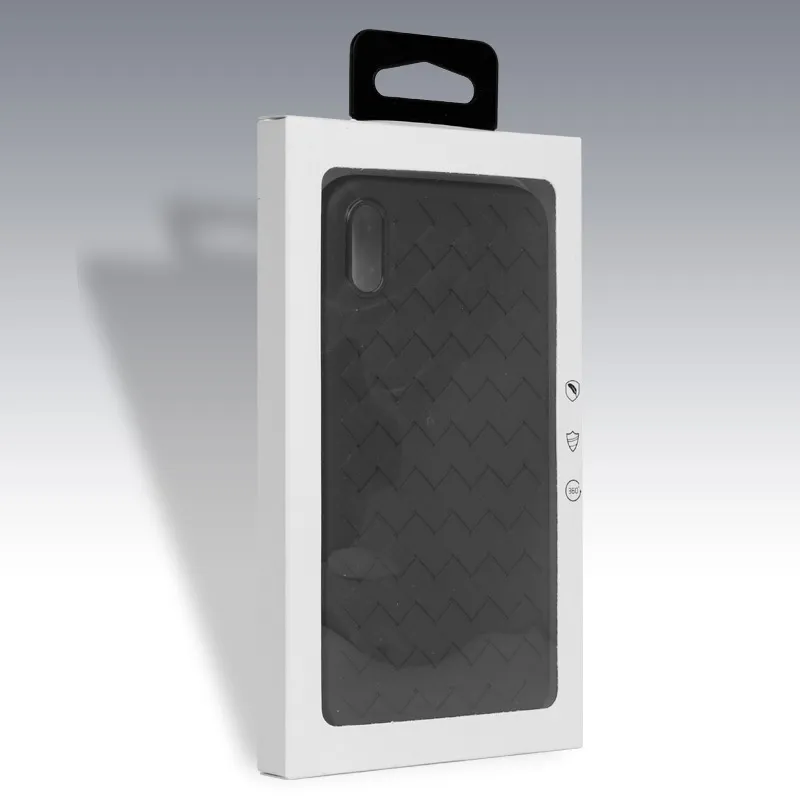 Pour iPhone X Slim Case Emballage Boîte De Luxe Mode Style PVC Papier Emballage Boîte pour iPhone 6 6 plus pour Samsung s8 Cas