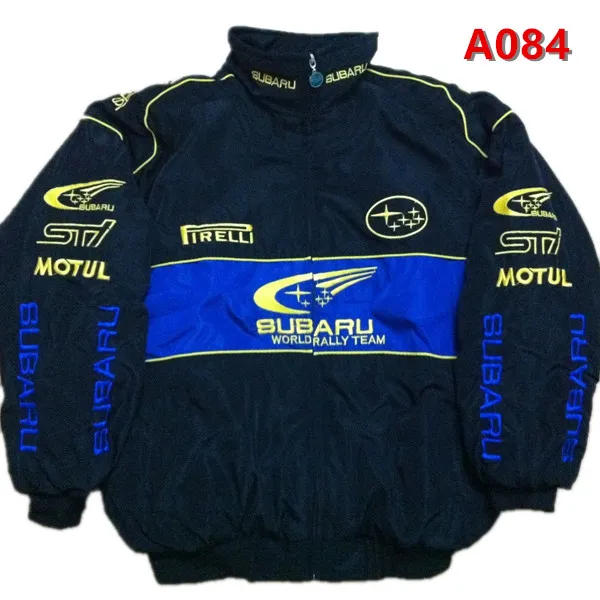 2018 Subaru Embroidery Cotton Nascar Moto Car Team Racing Jacket Suit