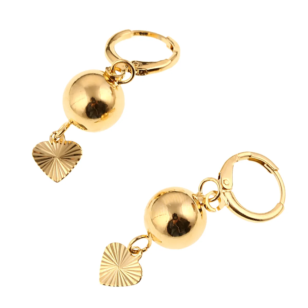 Heart Ball Earrings for Women Girls Trendy Romantic Jewelry Girlfriend Wife Gifts Wholesale Earrings