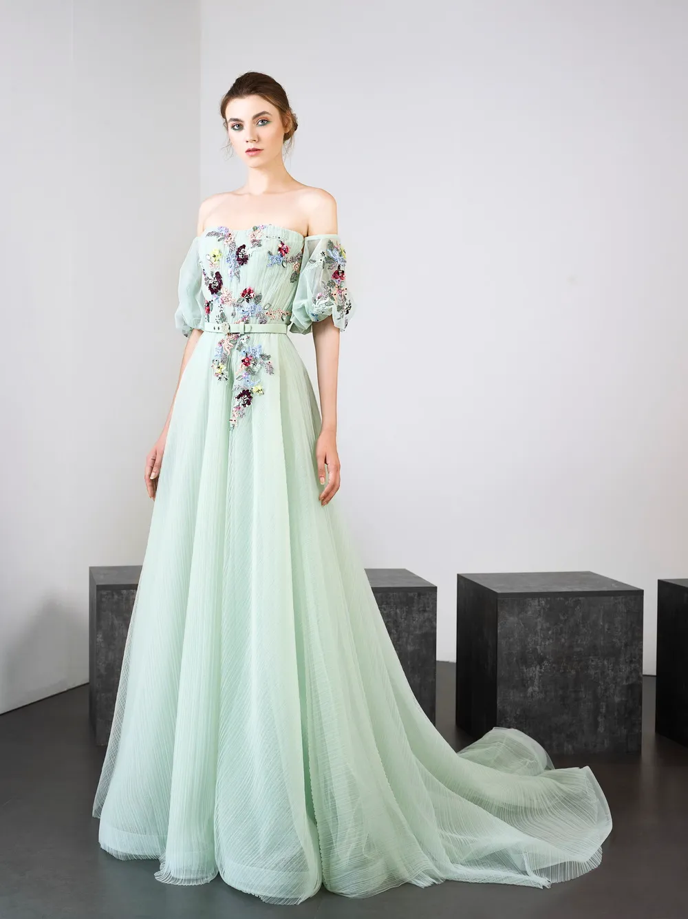 sachin and babi light blue dress Tony Ward Couture Fall 2025 - Image 33