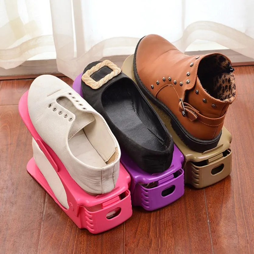 New Home Use Shoe Racks Modern Double Cleaning Storage Shoes Rack Living Room Convenient Shoeboxes Shoes Organizer Stand Shelf