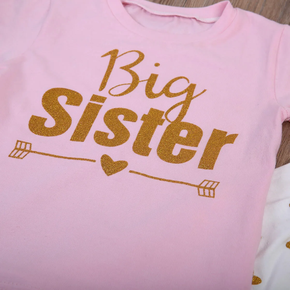 Family Matching Big Sister Little Sister Newborn Baby Kids Girls