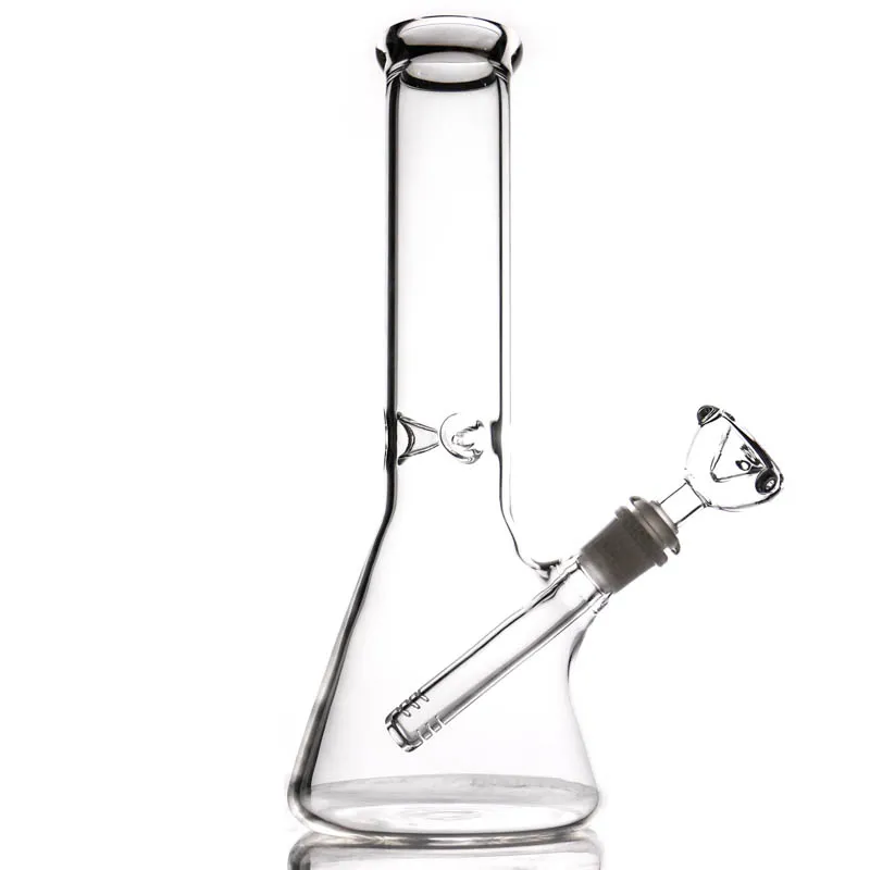 Cachimbo de água de vidro de 10,6 polegadas bongos de água coletor de gelo bong de espessura simples para fumar com downstem e plataforma de óleo de tigela