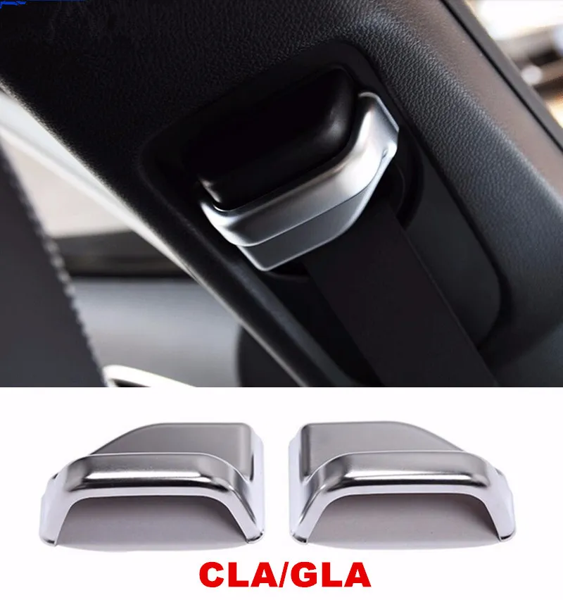 حزام الأمان الديكور الترتر غطاء تريم 2PCS لمرسيدس بنز CLA C117 GLA X156 2014-16 ب ملحقات السيارة
