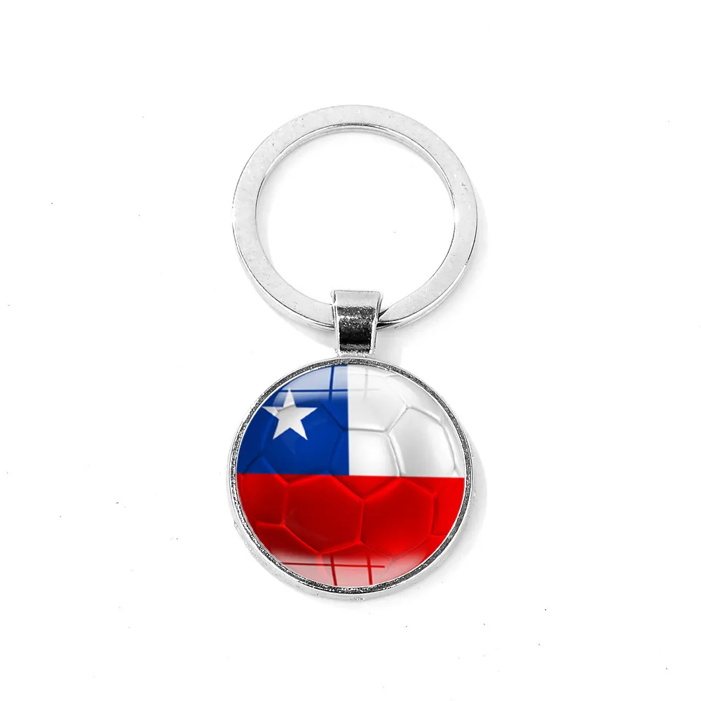 2018 Fotboll Keychain Football Match Key Buckle Metal Country Flag Soccer Fans Souvenir Gift C41232310578