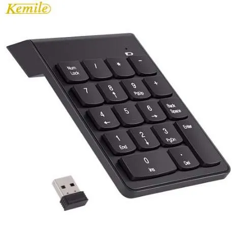 2.4G Wireless Keyboards USB Numeric Keypad Mini Numpad 18 Keys Digital Keyboard for iMac/MacBook Air/Pro Laptop PC Notebook Desktop