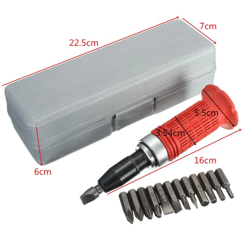 Freeshipping New Arrival Multi-Purpose Heavy Duty Impact Skruvmejsel Set Driver Chisel Bits Tools Socket Kit med fall av hög kvalitet