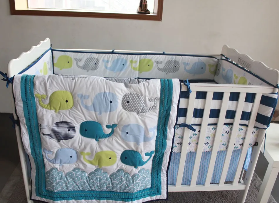 Whale cot bedding sale