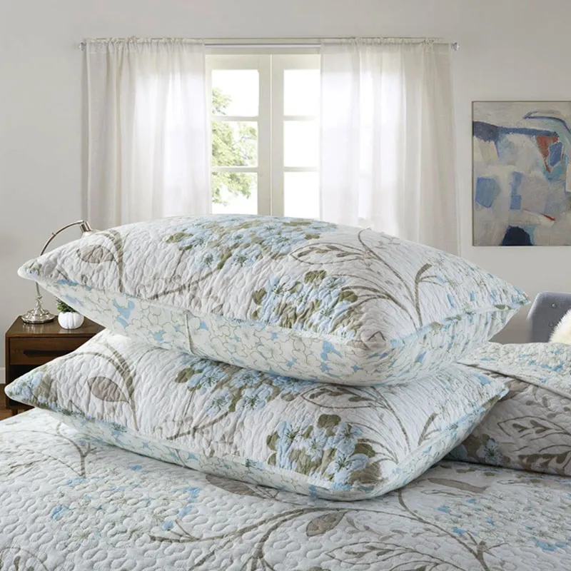 Parure De Lit King Size 3 Pièces - Coton Damassé Paisley Noir Et Blanc