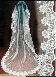 3 mètres blanc monocouche voile de mariée ordinateur dentelle dentelle fil net américain 1pcs gratuit prix de vente